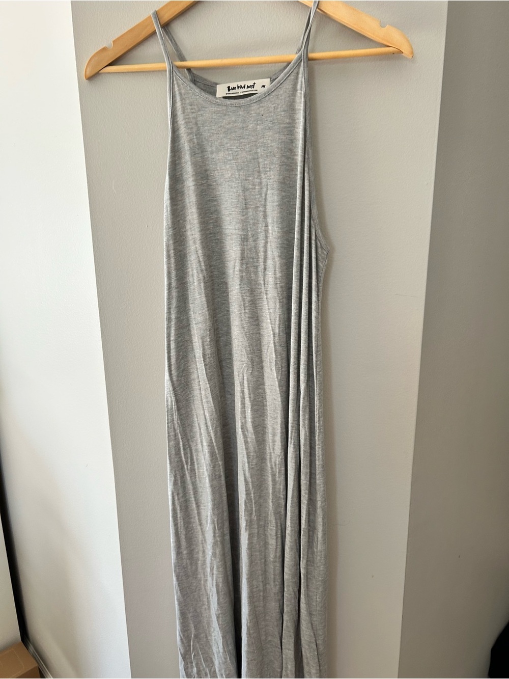 Three Bird Nest Midi dress in light gray